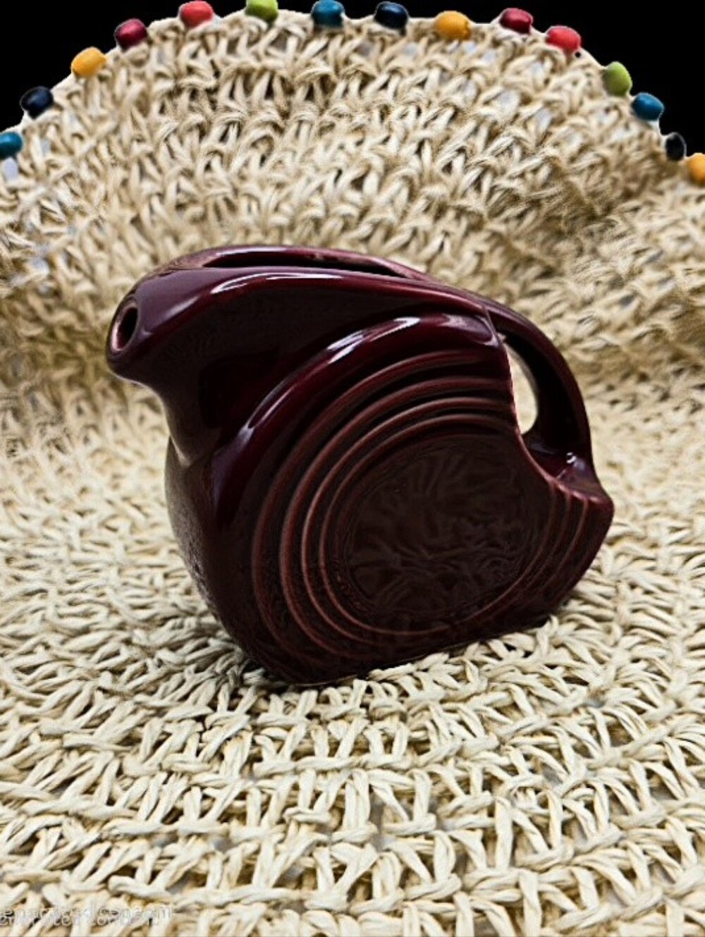 FIESTAWARE HLC Vintage Retired CINNABAR Mini Disc Pitcher 2000